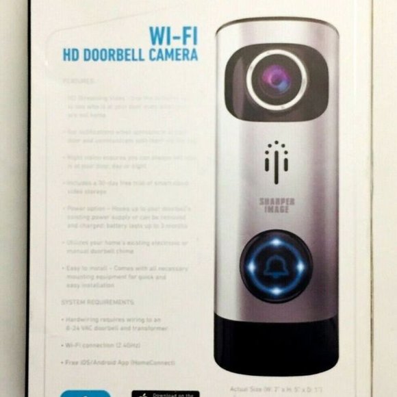 Sharper Image - HD Smart Video Doorbell Camera Model: SVC650SL - Picture 2 of 3